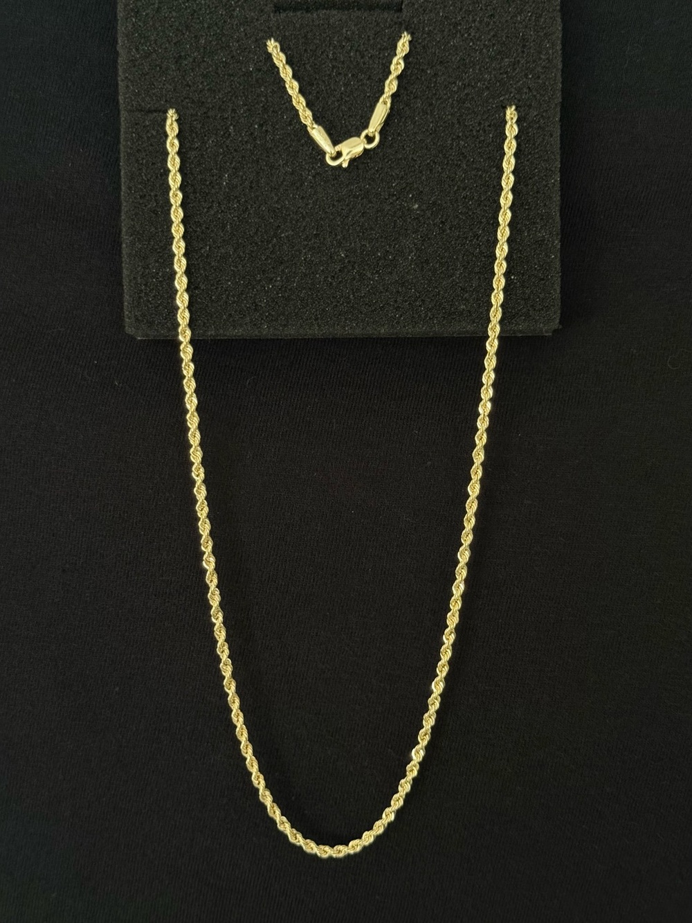 10k Gold Rope Chain Necklace for UNISEX- Elegant Everyday Jewelry